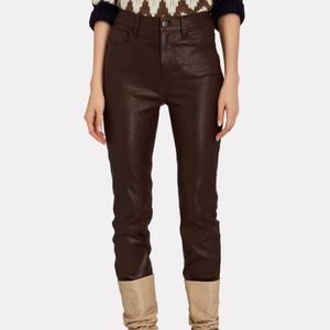 Frame Le Sylvie Slender Leather Pants